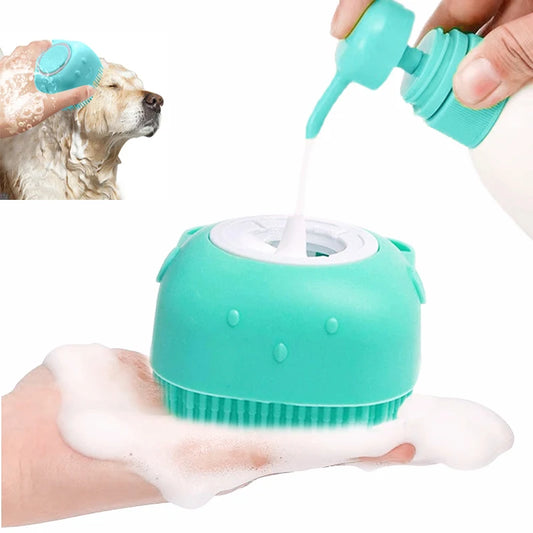 Soft Silicone Pet Shampoo Brush